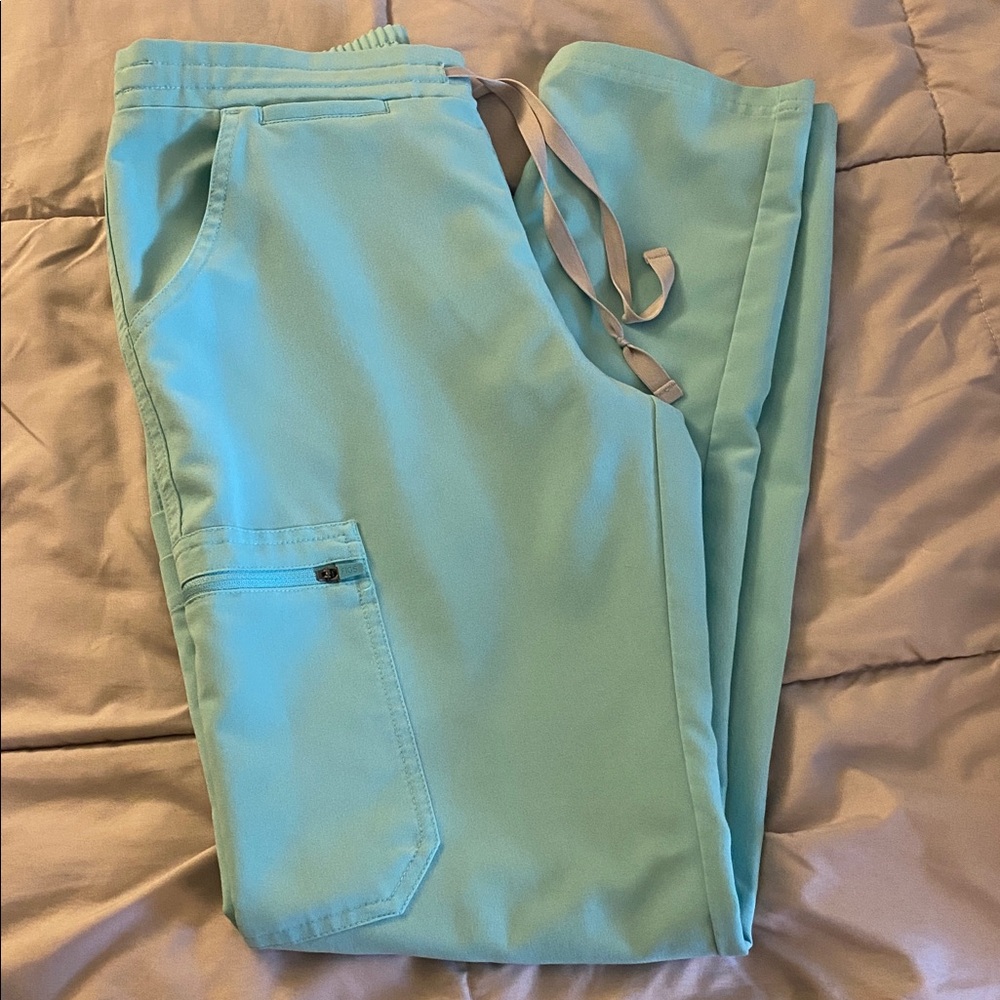 FIGS Aqua Yola Skinny Scrub Pants